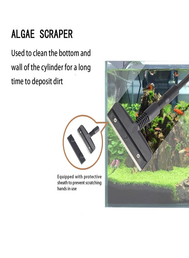 UPETTOOLS Aquarium Cleaning Tool Algae Scraper Replacement Scraper 2PCS - Image 3